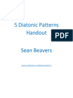 5 Diatonic Patterns Handout Sean Beavers