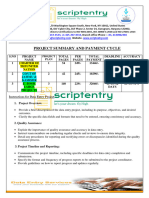 Project Summary and Payment Cycle