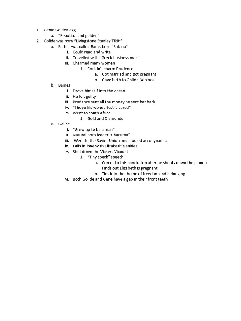 Genesis Theory of Flight Chapter Summary PDF