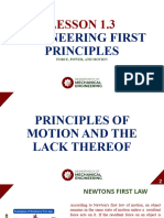 Lesson 1.3 Engineering Philosophies Force Power Motion
