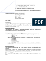 Transmittal Letter Consent Form