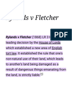 Rylands V Fletcher