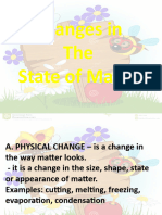 Changes in The State of Matter