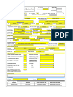 Supplier - Data Base Adjustment Form