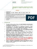 Notes On The Regulations For Judicial Officers Referred To Parliament in Terms of Section 162a of The Magistrates Act 1993