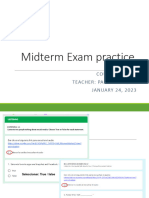 Evolve 1 Midterm Exam Practice Ss