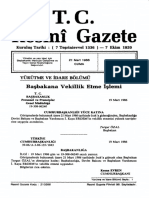 T.C. Resmî Gazete: Başbakana Vekillik Etme İşlemi