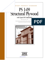 2009 PS 1-09 Structural Plywood APA