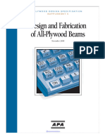 2008 APA PDS Supplement 5 Design and Fabrication of All Plywood