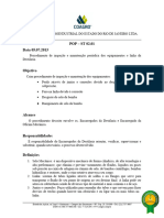 POP 02.01 - Procedimento de Inspeção e Manutenção Periódica Dos Equipamentos e Linha Da Destilaria.