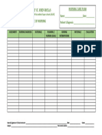 NURSING CARE PLAN Template