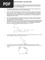 Review Practice Sheet - KM, Lom, Wpe