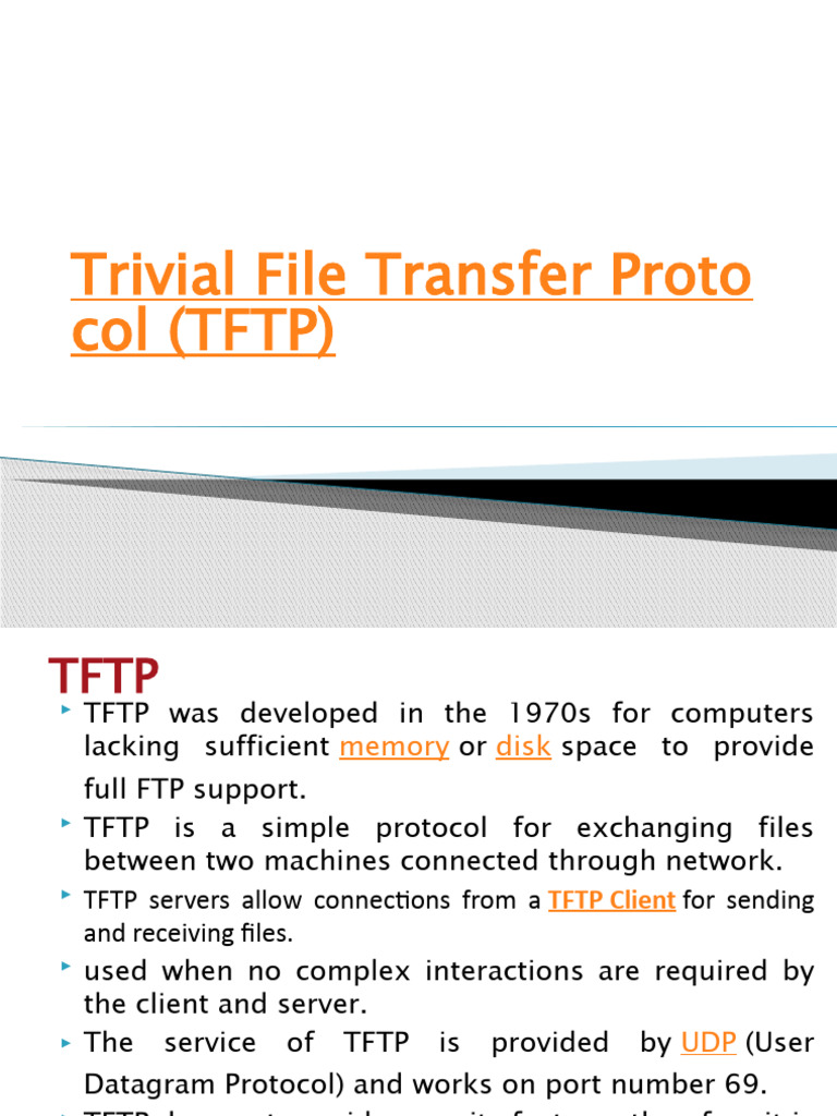 Trivial File Transfer Protocol (TFTP) | PDF | File Transfer Protocol ...