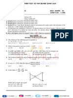 Maths Mock Paper 02 With Solutions