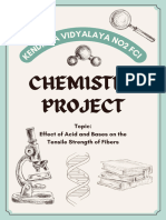Blue and Yellow Doodle Chemistry Project Cover A4 Document