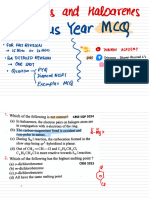 Haloalkanes Pymcq