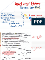 Alcohol, Phenol and Ethers Pymcq