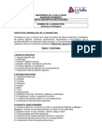 Carta Descriptiva Anatomía y Fisiología II Ing Biomedica Ciclo 2024