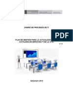 Plan para La Actualización Del Catálogo de Servicios TI de La OTIC vs5.0