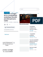 Exercices Corrigés de La Comptabilité Analytique Faculté Pluridisciplinaire Nador - PDF