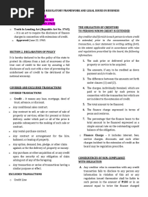 RFBT - Chapter 4 - Truth in Lending Act