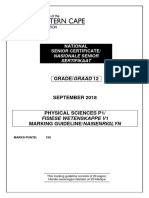 Physical Sciences P1 Memo