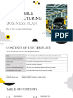 Automobile Manufacturing Business Plan