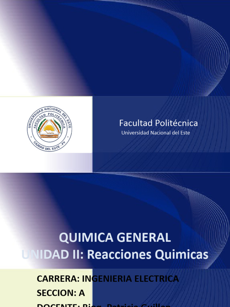 Clase 4 y 5 Reacciones Qcas | PDF | Reacciones químicas | Compuestos ...