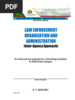 LEA 121 Law Enforcement Organization and Administrations