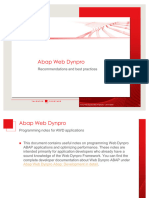 Webdynpro Best Practices