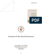 Journal of The Social Sciences: Cosmos Impact Factor