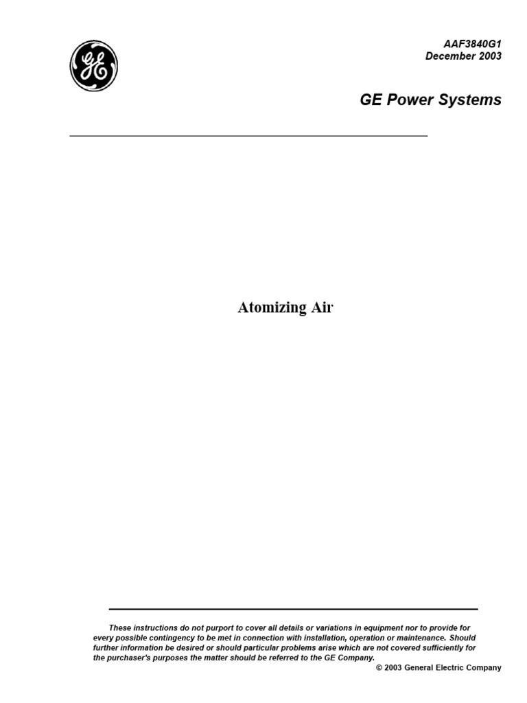 Atomizing Air System for Gas Turbines | PDF | Valve | Liquid Propellant ...