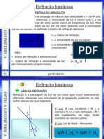 Refracao e Prismas