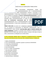 Modelo Termo de Quitação Anual de Obrigações Trabalhistas