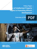 The Role of Intellectual Property Righs in Promoting Africa's Development