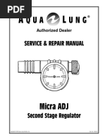 Aqualung Micra Adj Service Manual