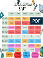 Horario Escolar 3 A Telesecundaria 29