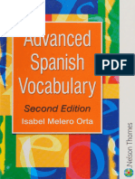 Advanced Spanish Vocabulary - Melero Orta, Isabel - 2001 - Cheltenham - Nelson Thornes