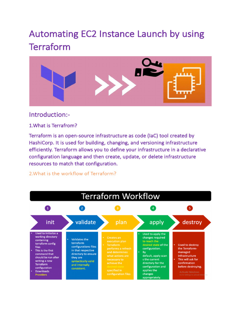 Automate AWS EC2 Launch with Terraform | PDF | Utility Software ...