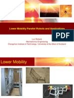Pres CIT-UWS Lower Mobility Parallel Robots and Applications