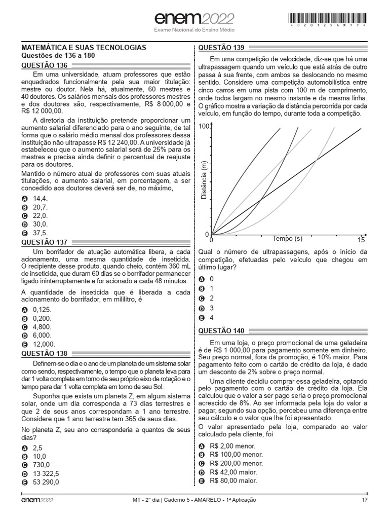 Enem 2022 2 - Removed | PDF | Science