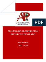Manual de Elaboración - Proyecto de Grado - Ueap - 2022-2023