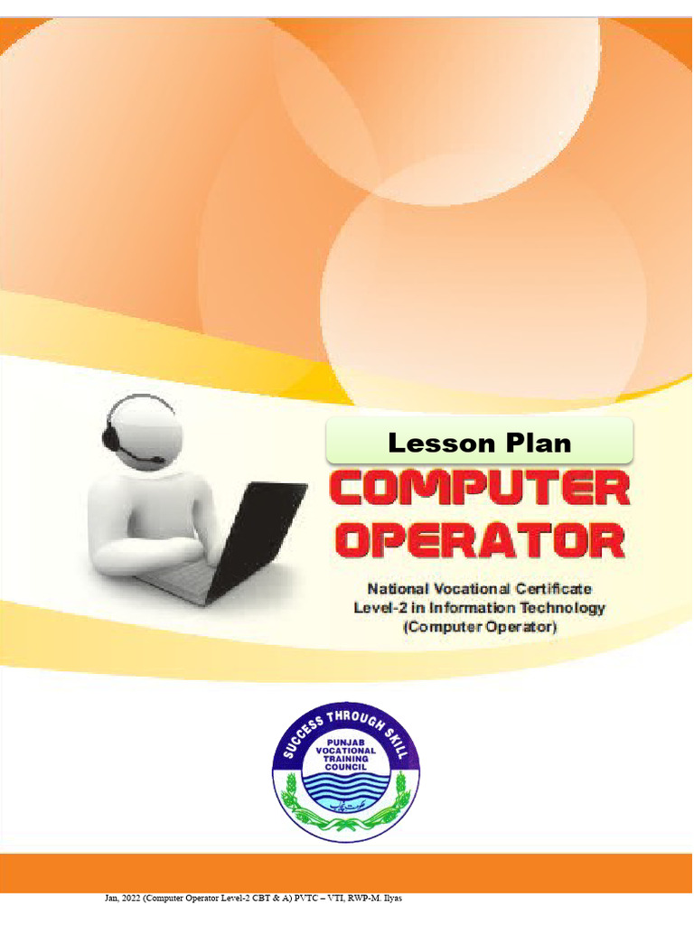 I Am Sharing 'CBT - Lesson Plans Computer Operator (CBT) Jan2022 by M ...