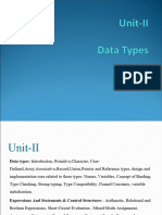 PPL Unit-II - Datatypes Final