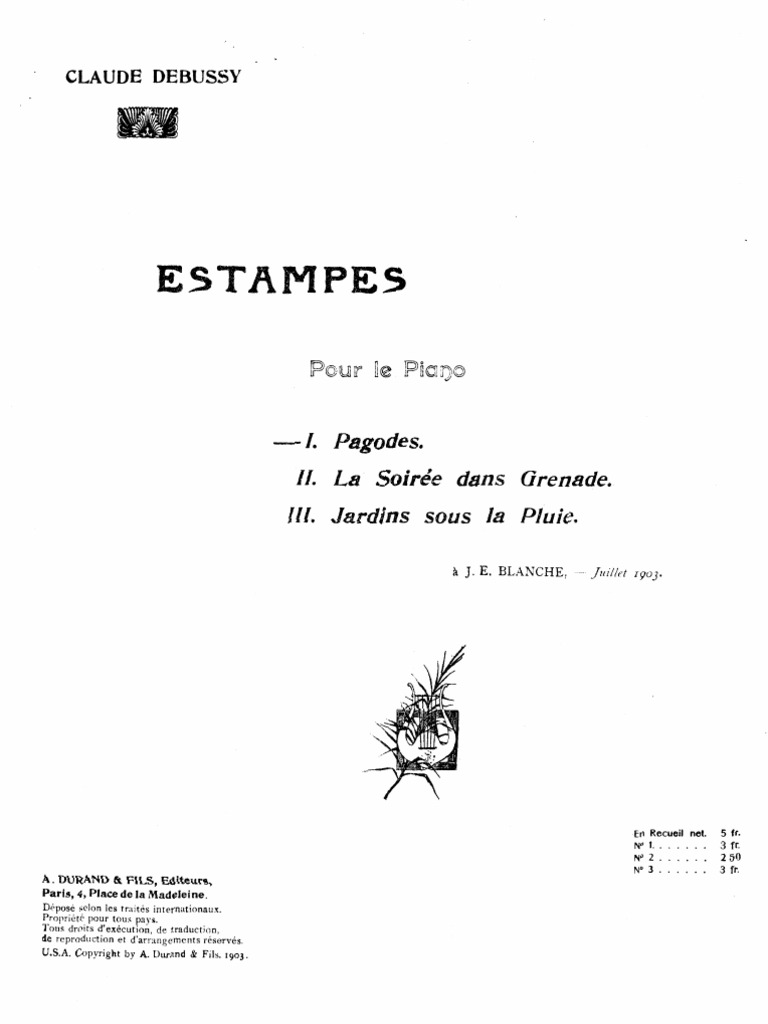 (Free Scores - Com) - Debussy Claude Estampes III Pagodes 699 6991 | PDF