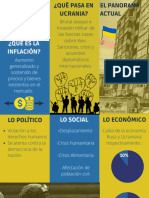 Azul Oscuro y Amarillo Casas Bienes Raíces Tríptico Folleto