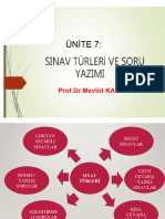 7.ünite Sınav Türleri Ve Soru Yazımı