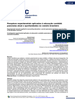 Pesquisas Experimentais Aplicadas À Educação Contábil: Panorama Atual e Oportunidades No Cenário Brasileiro