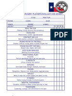 Player Evaluation Form
