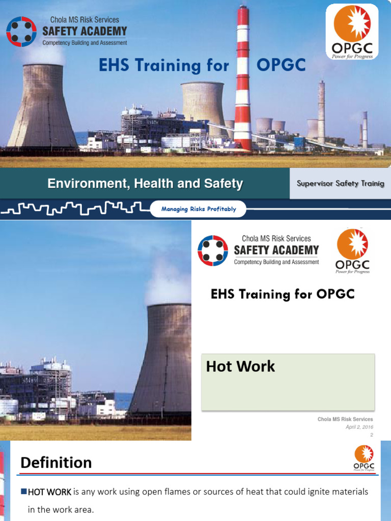 Hot Work | PDF | Personal Protective Equipment | Welding